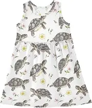 [Caihoyu] Girls Summer Tank Dresses Toddler Fashion Spring Dresses Birthday Gift, Multicolor04, 8 Years