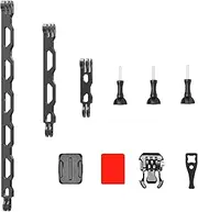 MomenTrue All Aluminum Alloy Extension Arm Kit Metal Pole Mount Helmet Stick Extension Arm Mount for GoPro Hero 12 11 10 9 8 7 6 5 Black,Session 5/4/3, OSMO Action,Insta360 One X3/X2/X/R/Go and More