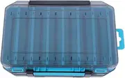 koolsoo Fishing Tackle Box Lures Hooks Baits Storage Compact Multifunction Double Sided Portable Practical Clear Lid Storage Box