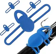 Hook Keeper - Set Of 5 Rubber Fish Bait Holder,High Elasticity, Multi Functional Fishing Tackle, Portable Accessories For Beginner Angler