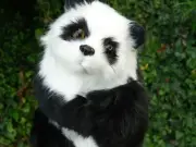 OOAK Panda Bear * Gift * DollHouse Fairy Prop * Realistic Furry Animal Figure *