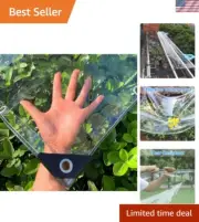 Customizable Heavy-Duty Clear Tarp 8x16.4ft - Protection for All Weather
