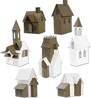 [Sizzix] 3D Houses No. 2-Thinlits Metal Stencils (87pcs), Boxes, Big Shot Embossing, Paper Scrapbooking