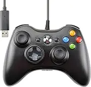 Mcbazel Wired Controller USB Gamepad Joystick Compatible with Xbox 360, Xbox 360 Slim, PC Windows 7/8/10