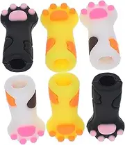 Beatifufu 6pcs Silicone Cuticle Scissors Caps Protective for Nail Care Tools Lightweight Pedicure Accessories Safe Nipper Cover for Manicure Use