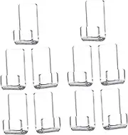 Cabilock 15pcs Acrylic Vinyl Record Wall Mount Shelf Clear Album Record Holder Vinyl Rack