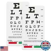2 PCS Eye Chart, Pocket Eye Charts, Snellen and Rosenbaum Pocket Eye Chart fo