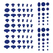 90 Pcs Puller Tabs Paintless Dent Repair Tabs Glue Pulling Tabs Kit for7345