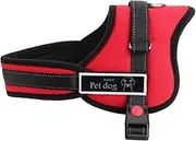 EZONEDEAL Dog Harness No Pull Small Dog - Padded Vest, Comfort Control, No More Pulling, Tugging or Choking (Red, S)