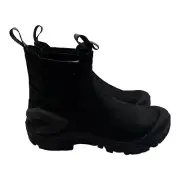 Mens Merrell Strongfield LTR Leather Chelsea SR Black Boots Pull On 9 W Wide