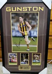 JACK GUNSTON SIGNED HAWTHORN Frame. Legends & Heros. Certificate Of Authenticity