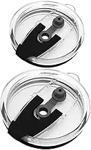 IMIKEYA 2pcs Insulated Leak Cup Lids Spill Tumbler Covers for Jars Practical Design for Travel Outdoor Use Straw Cap Included