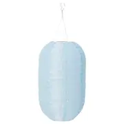 SOLVINDEN LED solar-powered pendant lamp, outdoor/oval light blue, 43 cm