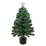 Northlight 3' LED Color Changing Fiber Optic Christmas Tree Star Tree Topper