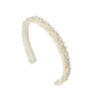 Bria pearl-embellished headband One size PEARL