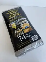 Microfiber Cleaning Cloth-24 Pack-16x16 inches-Lint Free-Streak Free
