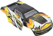1/16 RC Car Body Shell, 1/16 Scale RC Car Accessories Drift Racing Touring Onroad Car Body Shell for SCY 16101PRO, PVC Orange Car Spare Parts Assembly Accessory