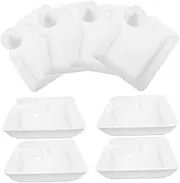 UTHCLO Square Chip Dip Serving Plates Sauce Dish Dumpling Plate Sauce Holder 8pcs