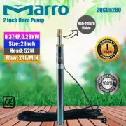 MARRO Stainless Steel 2 inch Screw Bore Pump Deep Well upto 52m head