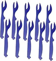 GREENADSCAPE 10pcs Seafood Eating Forks Crab and Lobster Forks Plastic for Household Restaurant Use
