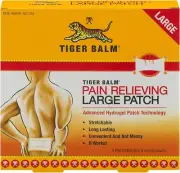 Tiger Balm Pain Relieving Patch Large 4 Each (Pack of 12)
