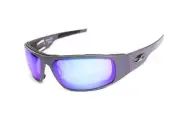 Icicles Big Daddy Bagger Polarized Mirror Lens Sunglasses with Gunmetal Smooth
