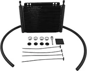 Transmission Oil Cooler, 20-Row High-Performance Aluminum Radiator, Black Oil Cooling System for Pickup Trucks & SUVs