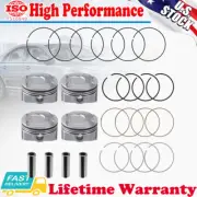 4Pcs Piston & Rings kit Fits For Hyundai Kia Accent Rio 1.6L DOHC 2012-2016 (for: Hyundai)