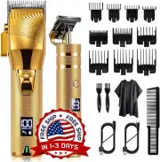 Máquinas Profesionales Para Cortar Cabello Maquina Cortadora De Pelo Set NEW US.