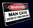 MAN CAVE -*MADE IN USA* - Embossed Sign - Garage Bar Rec Game Rm Shop Wall Decor
