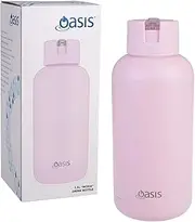[OASIS] Ceramic Lined Stainless Steel Triple Wall Insulated "Moda" Drink Bottle 1.5L - Pink Lemonade