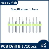 在飛比找蝦皮購物優惠-pcb鑽頭1.2mm/10支装電鑽鑽頭  合金鎢鋼定炳微型定