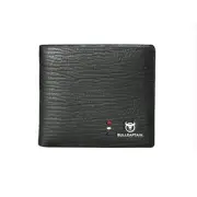 BULLCAPTAIN Men's Cow Leather Wallet Large Capacity Multi-Card Slot RFID Card Holder Billfold Money Clip Gift for Boyfri