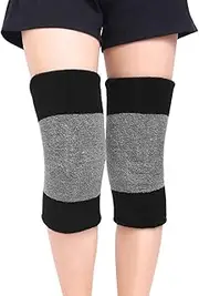 Winter Soft Thermal Knee Braces Leg Warmers Cozy Warm Skiing Cycling Camping Runing Arthritis Tendonitis Knee Pads Leg Sleeves Support Protector for Men Women