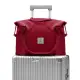 【DF Queenin】韓風大容量防潑水多功能旅行袋可掛行李箱-共3色