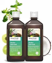 Mukti Gold Herbal Hair wash shampoo 500ml(Flip top) | Hair Fall Shampoo | Ayurvedic Shampoo with 20 Herbs | 100% Natural WHO-GLP,GMP,ISO Certified Product