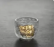glass tea cups teacup set pretty tea cupp teacup (The roar of the tiger - Shuo gold)