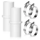 2 Pieces Washing Machine Hose Connectors Washer Extension Adapter with 49701
