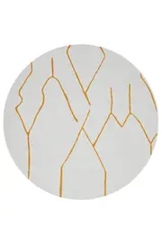 1 Paradise Ivy Gold Round Rug by Rug Culture