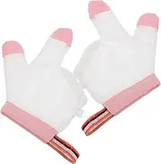 Kisangel Anti-bite Finger Gloves Nail Biting Stopper for Boys and Girls Stop Nail Biting Finger Sucking Baby Lock Protectors 1 Pair