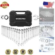 Versatile 22-Piece Chrome Vanadium Ratchet Wrench Set - 72 Teeth Mechanism