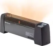 Baseboard Space Heater with Digital Thermostat, Electric, Dent-Proof End Panels,