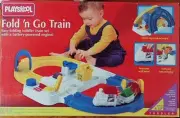 Playskool Fold "n Go Train has battery power engine #5772 /12 month-toddler NIB