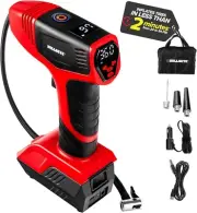 BULLSEYE PRO Tire Inflator with Pressure Gauge, Compact and Portable, Automatic