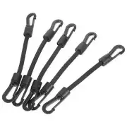 5Pcs Mini Bungee Cords Elastic Hook Straps Outdoor Camping Gear Portable Ties
