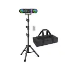 DJ Lights with Stand, 5-in-1 Party Lights DJ Disco Light, RGB LED Rotating Ba...