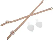 [GALPADA] High Heel Straps Plastic Pearl Buckle Secure Fastening for Pumps Comfortable Ankle Bands Fashionable Shoe Jewelry Anti-slip for Women's Shoes