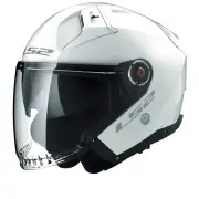 OF603 Infinity II Solid Gloss White Jet Helmet
