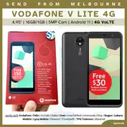 NEW Vodafone V LITE 4G VoLTE (4.95", 16GB/1GB, 5MP Camera WIFI) Android 11 Phone
