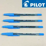 4 x PILOT Capped Ballpoint Pen Blue 1.0mm Medium BP-S